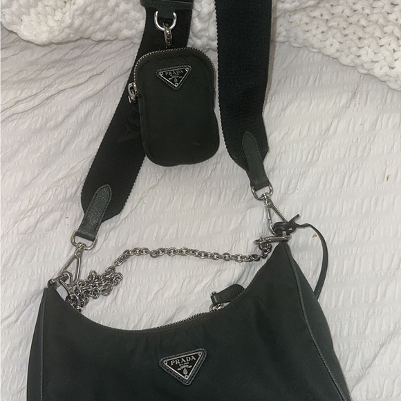 Prada Re-Edition 2005 Re-Nylon bag Emerald - Picture 6 of 9